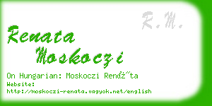 renata moskoczi business card